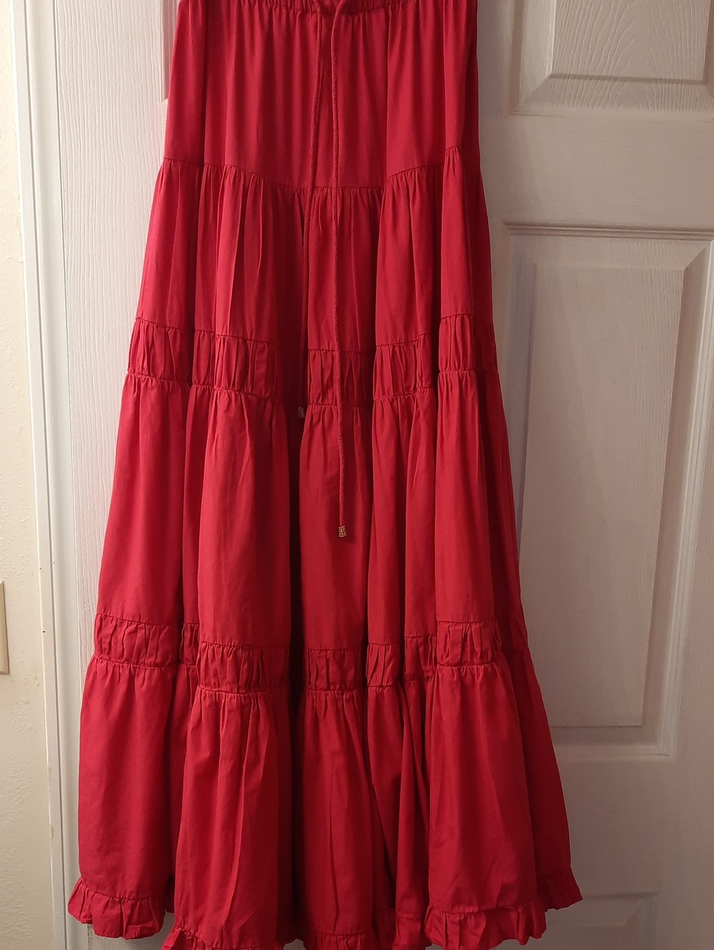 Free People Coco Convertible Tiered Maxi Skirt EXSmall Pink Bohemian Boho Flowy